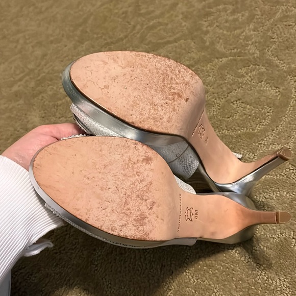 Antonio Melani silver sling back heels - Picture 3 of 6